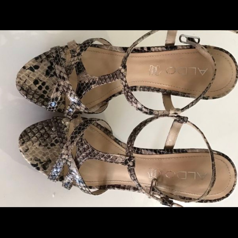 Snake skin heels